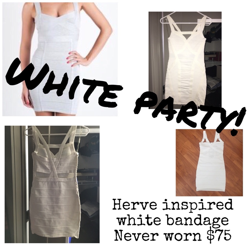 NWT Bebe dress white